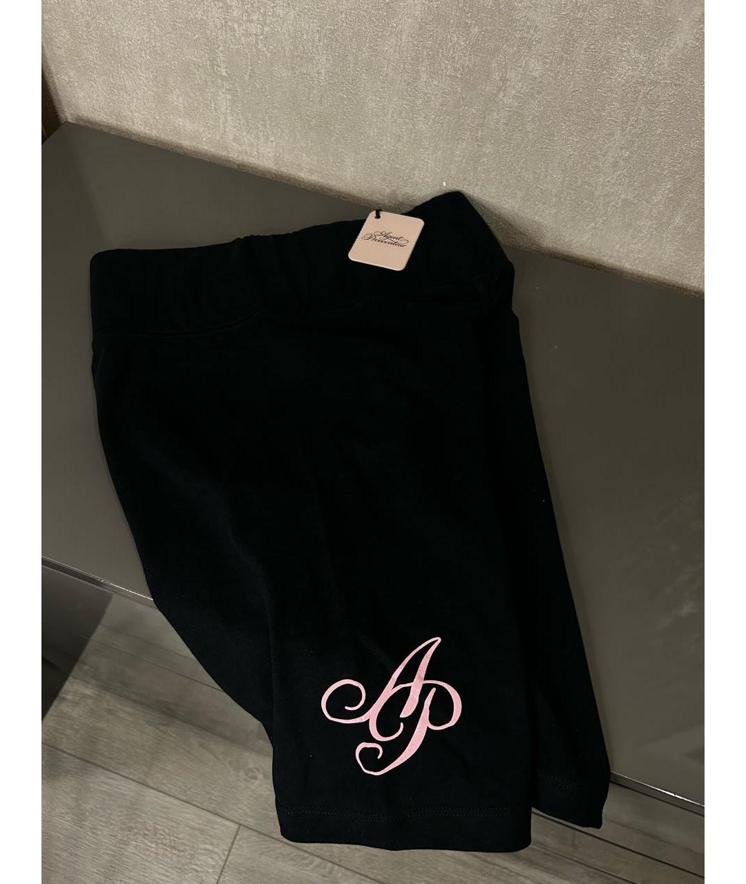 AGENT PROVOCATEUR Черные хлопковые спортивные брюки и шорты, фото 5