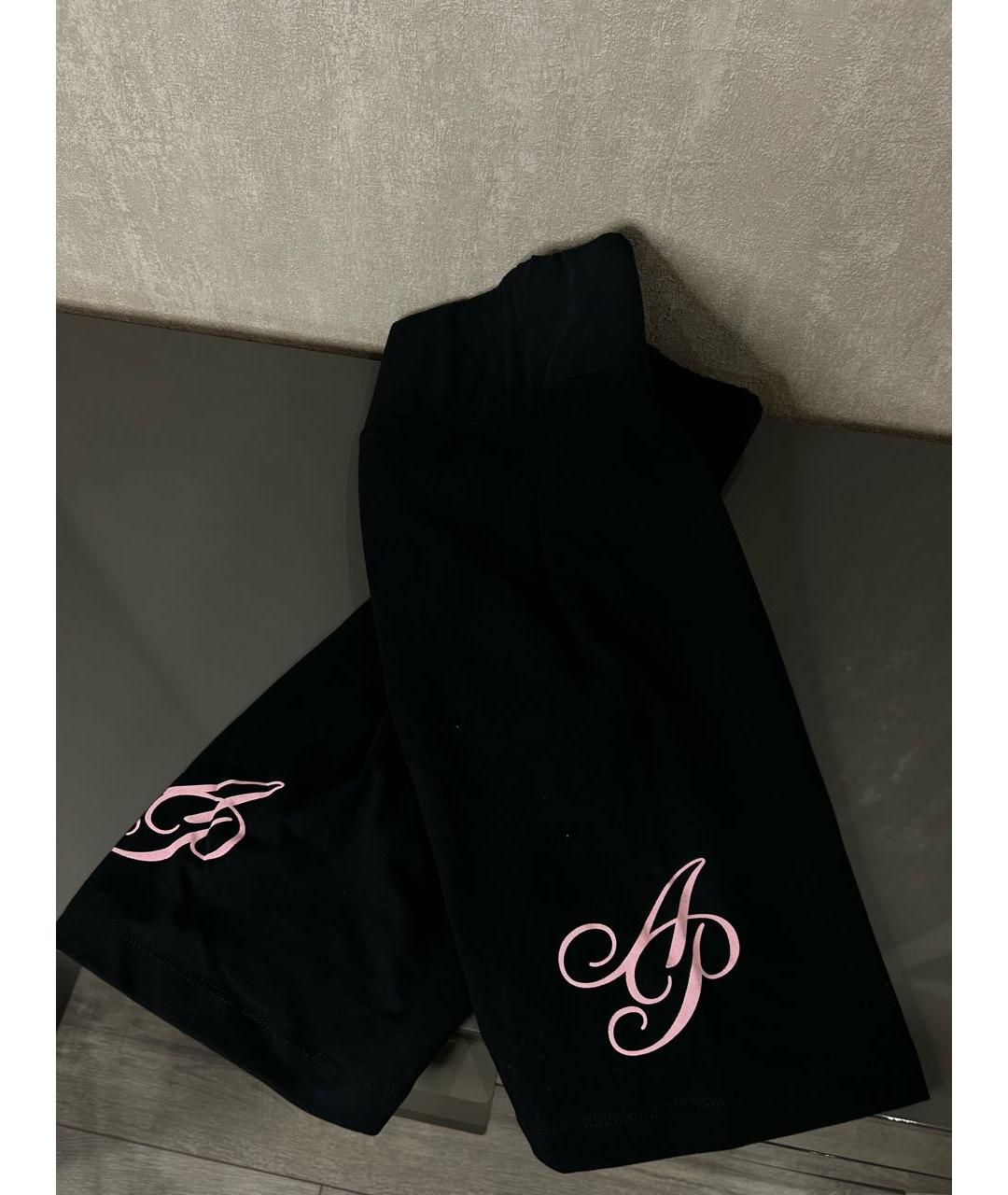 AGENT PROVOCATEUR Черные хлопковые спортивные брюки и шорты, фото 4