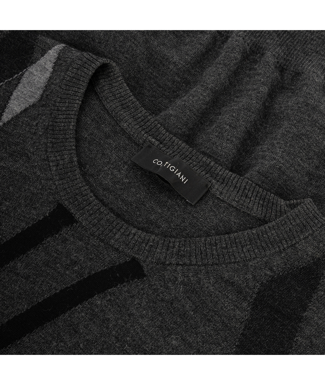 CORTIGIANI Серый шерстяной джемпер / свитер, фото 3