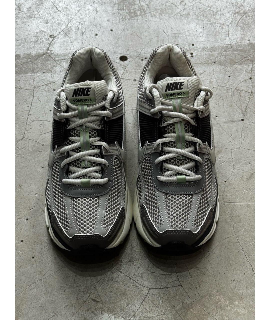 NIKE Серые текстильные низкие кроссовки / кеды, фото 2