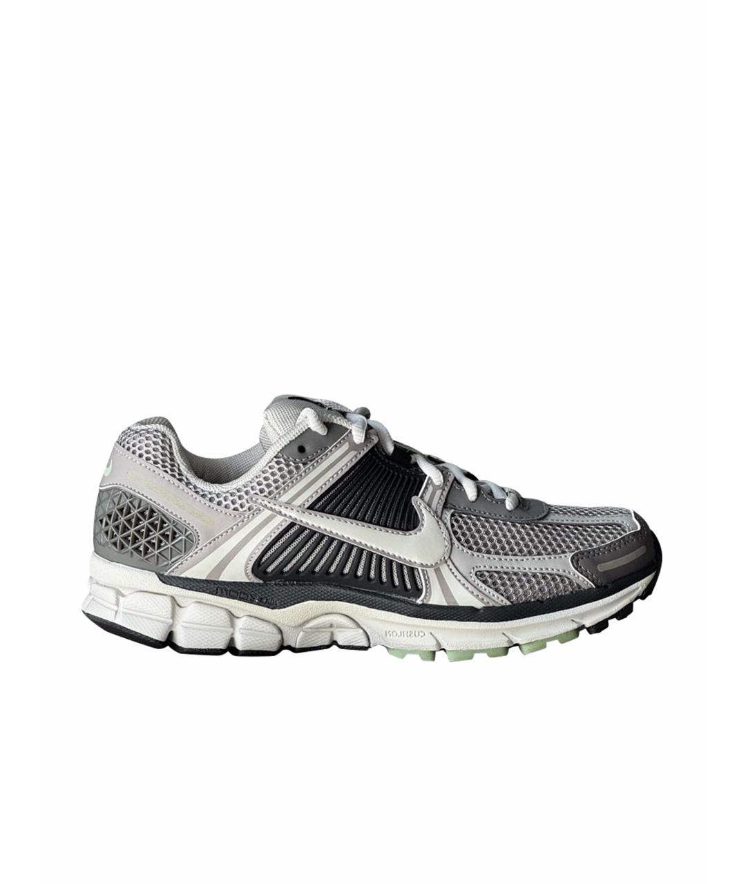 NIKE Серые текстильные низкие кроссовки / кеды, фото 1