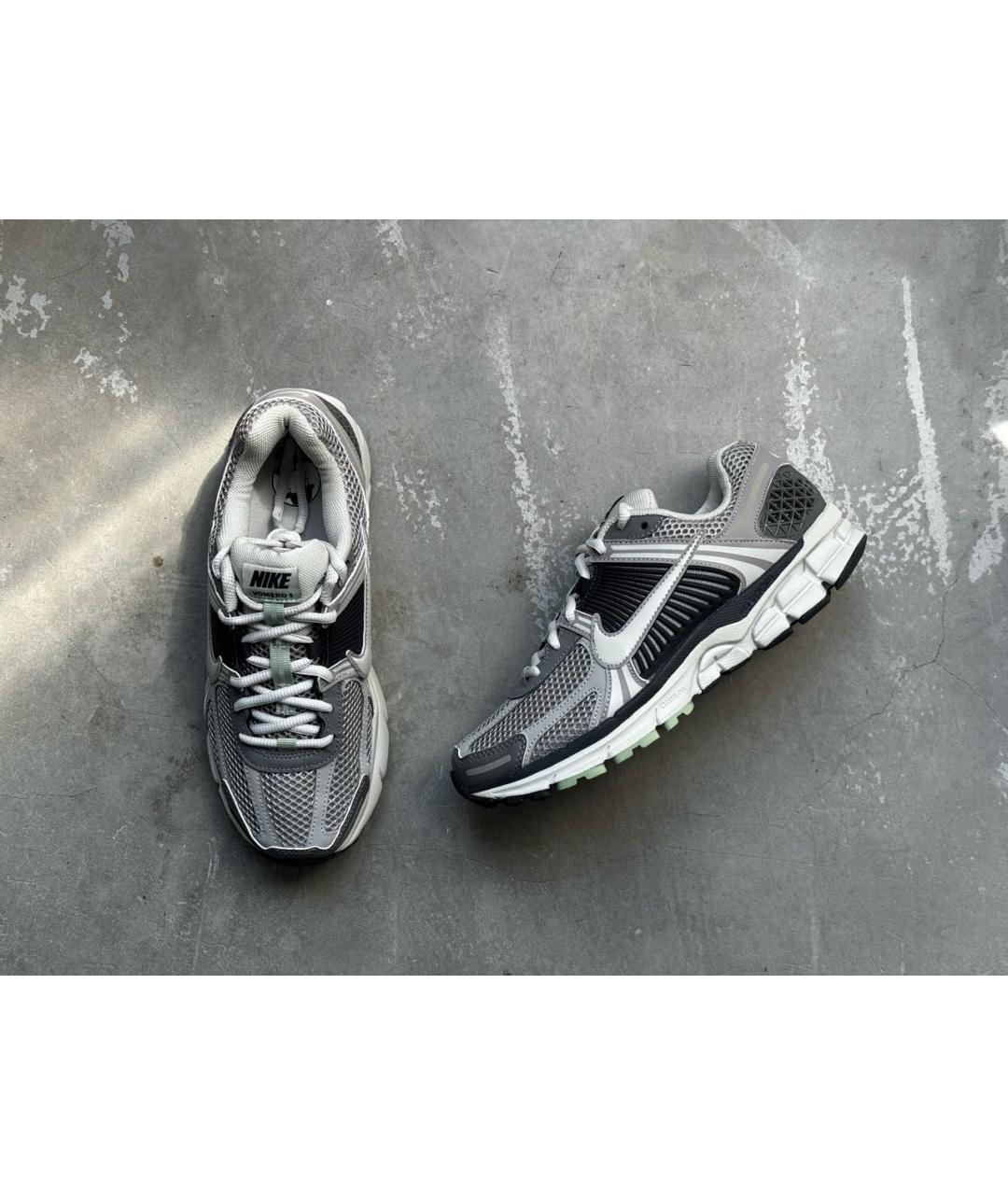 NIKE Серые текстильные низкие кроссовки / кеды, фото 6