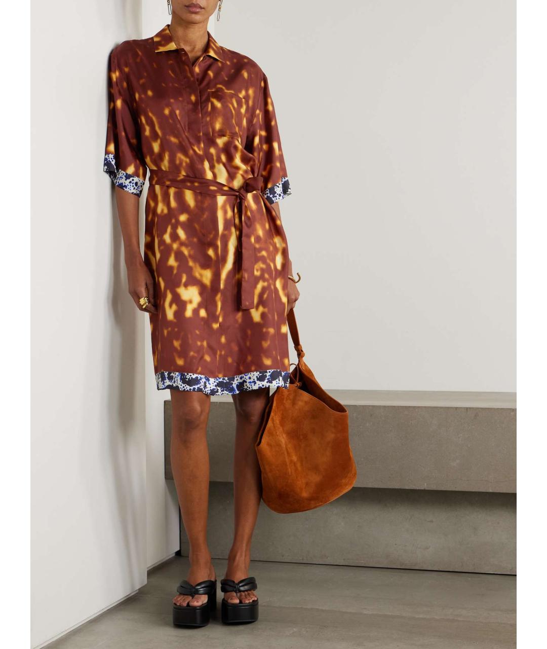 DRIES VAN NOTEN Мульти повседневное платье, фото 4