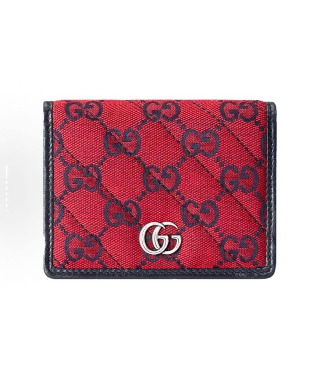 GUCCI Красный кожаный кошелек, фото 8