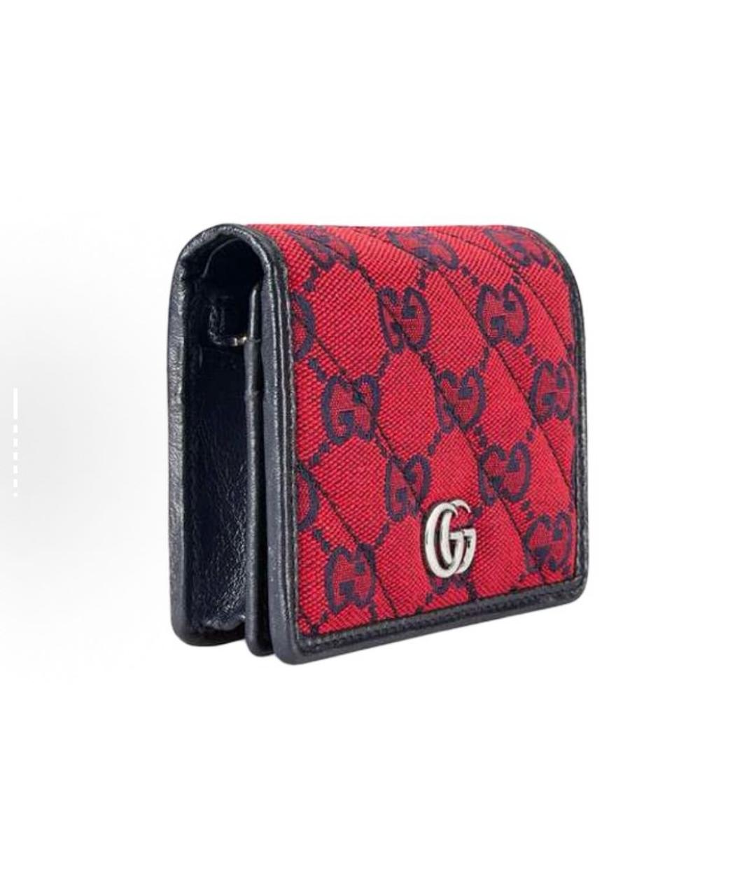 GUCCI Красный кожаный кошелек, фото 2