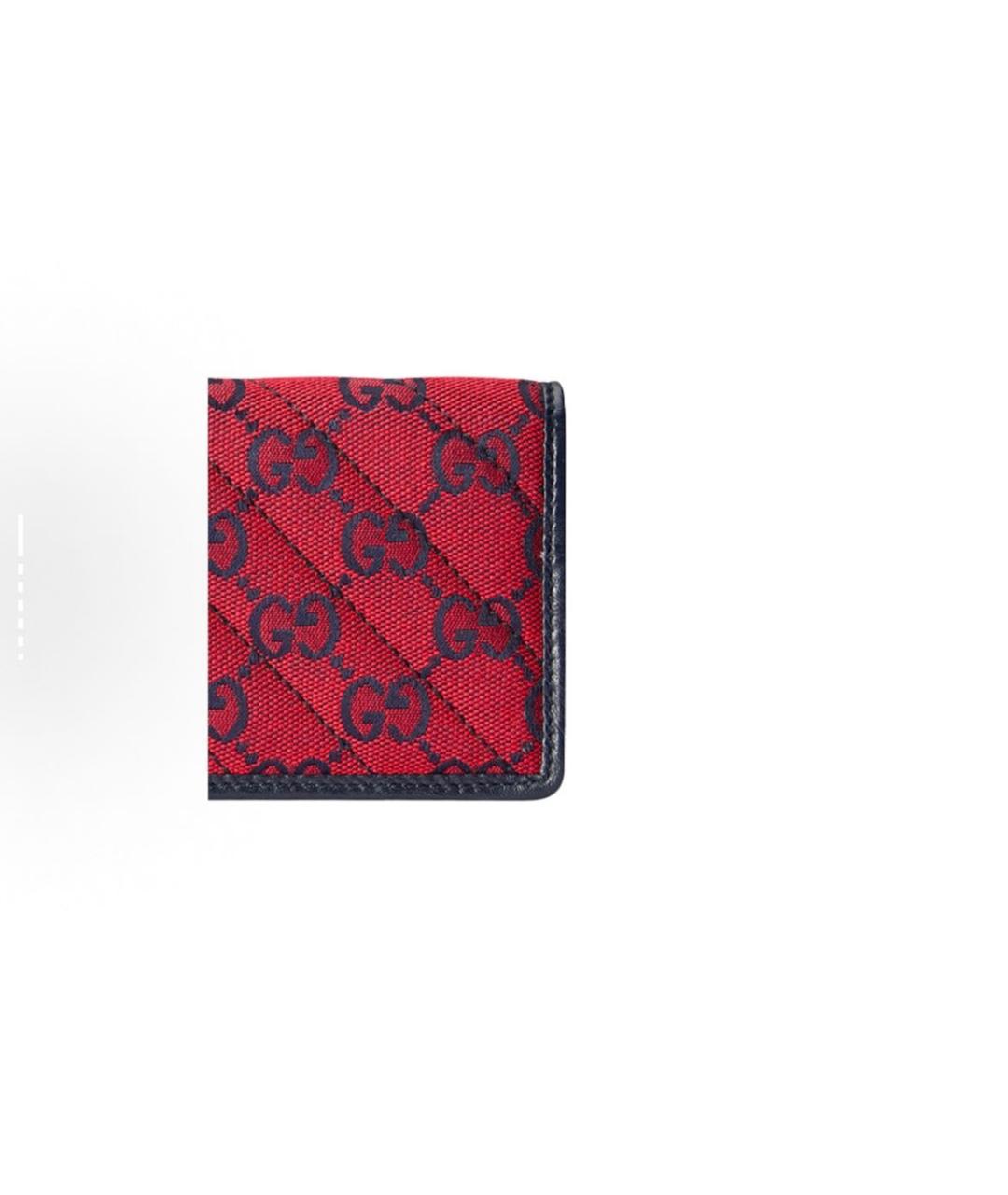 GUCCI Красный кожаный кошелек, фото 7