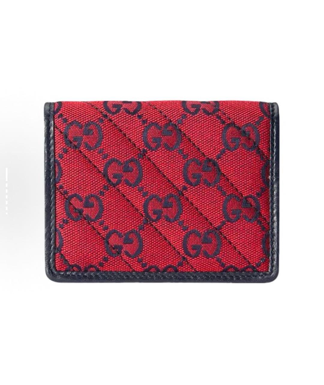 GUCCI Красный кожаный кошелек, фото 3
