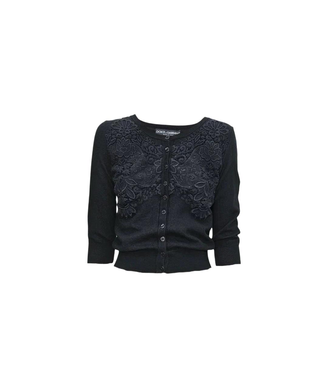 DOLCE&GABBANA Черный кардиган, фото 3