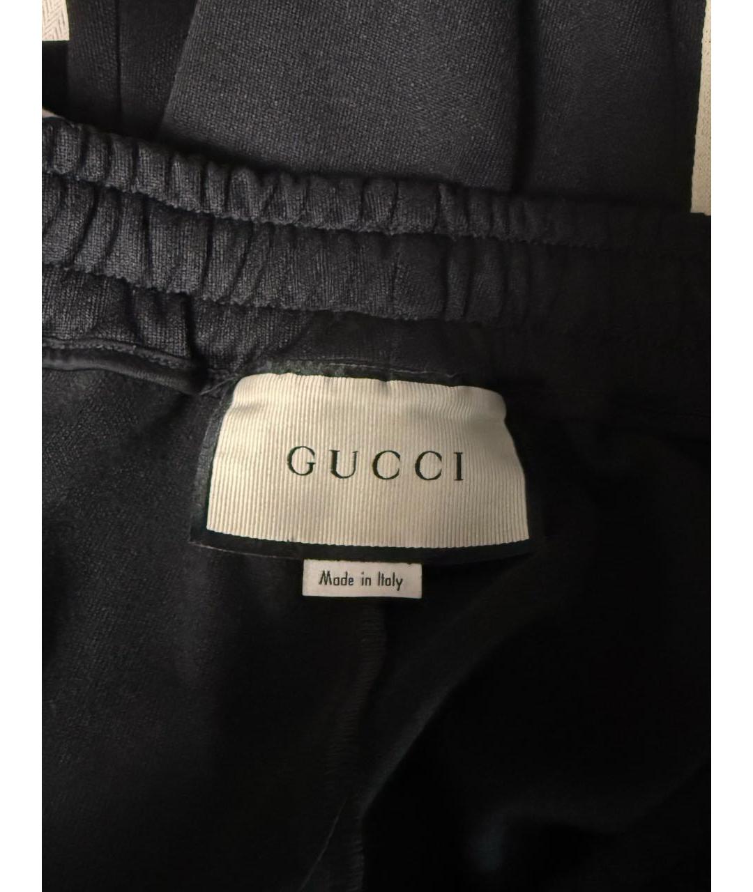 GUCCI Черные повседневные брюки, фото 4