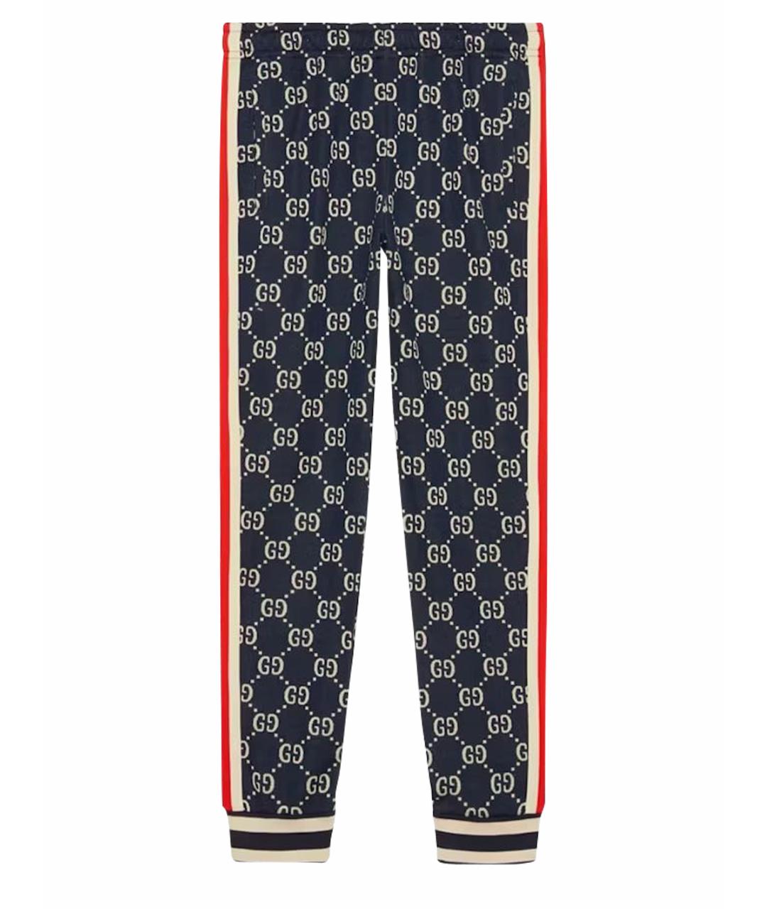 GUCCI Темно-синие повседневные брюки, фото 1