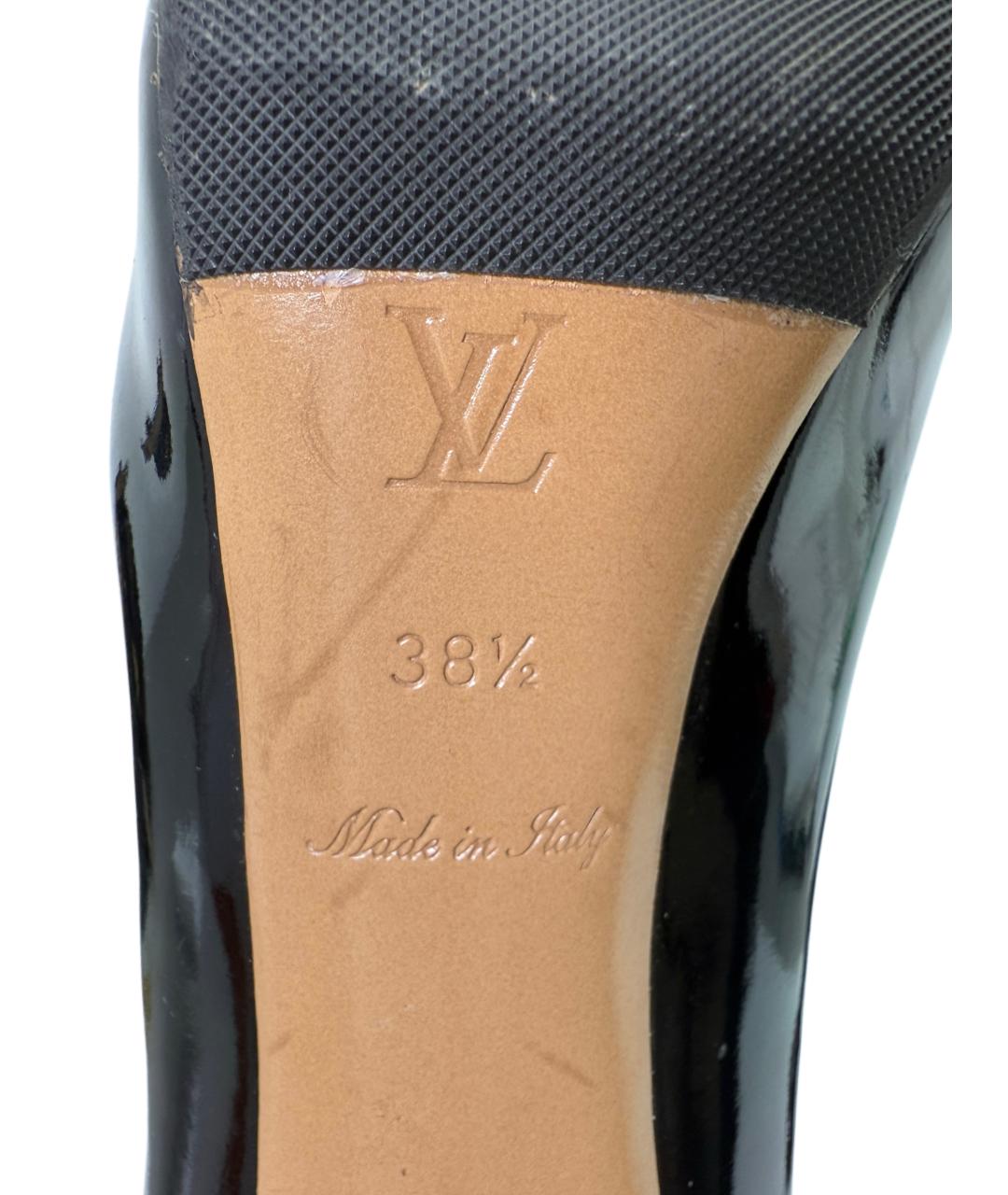 LOUIS VUITTON Черные туфли из лакированной кожи, фото 8