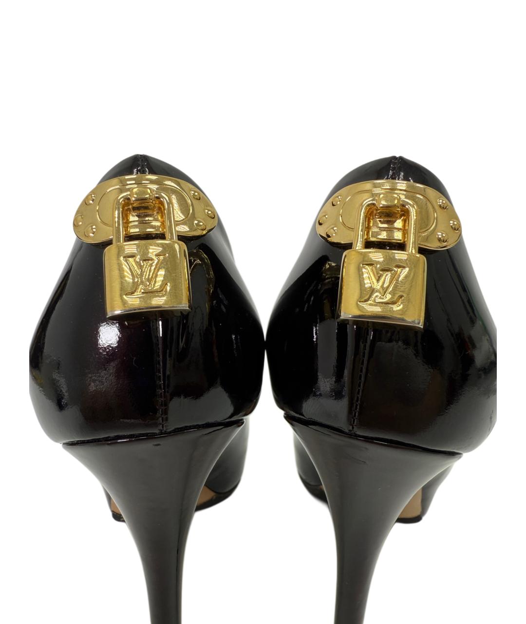 LOUIS VUITTON Черные туфли из лакированной кожи, фото 6