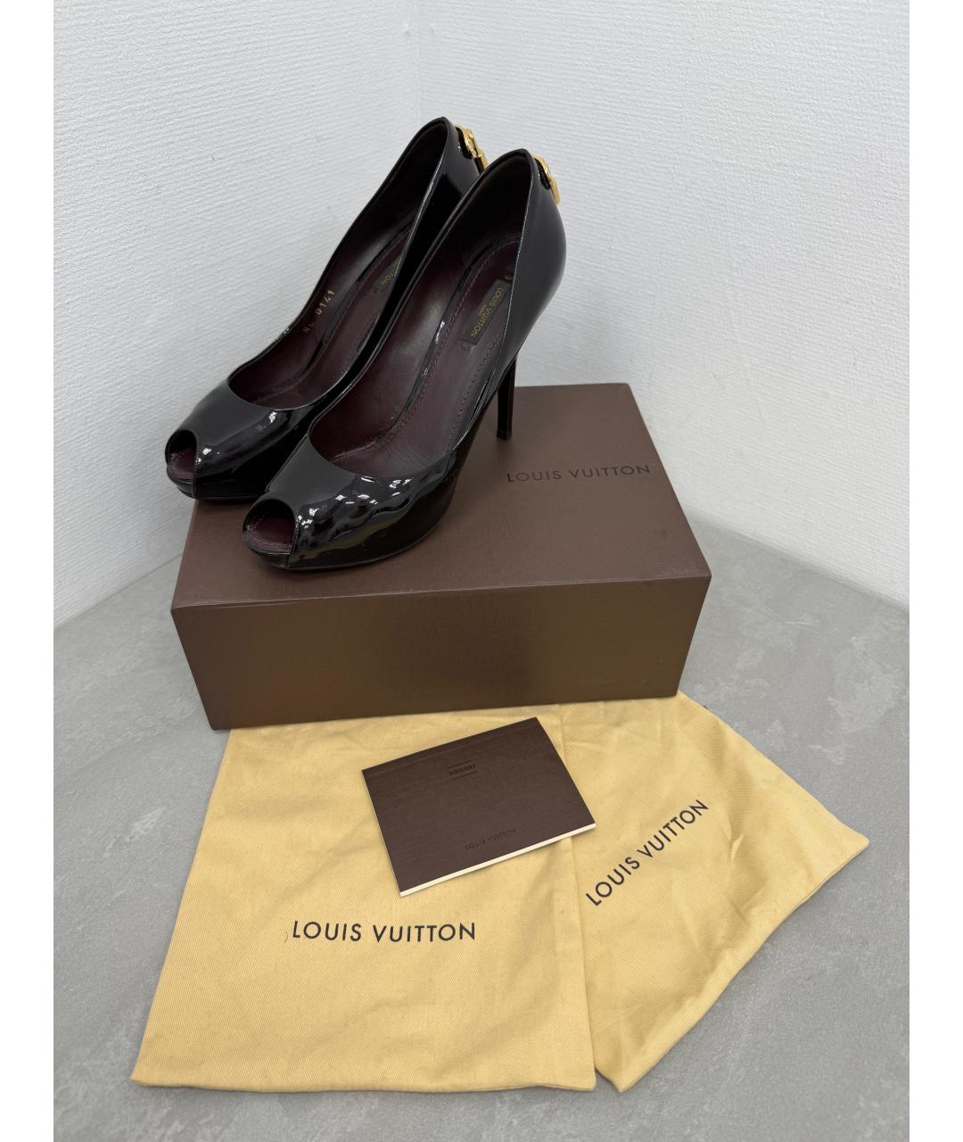 LOUIS VUITTON Черные туфли из лакированной кожи, фото 9