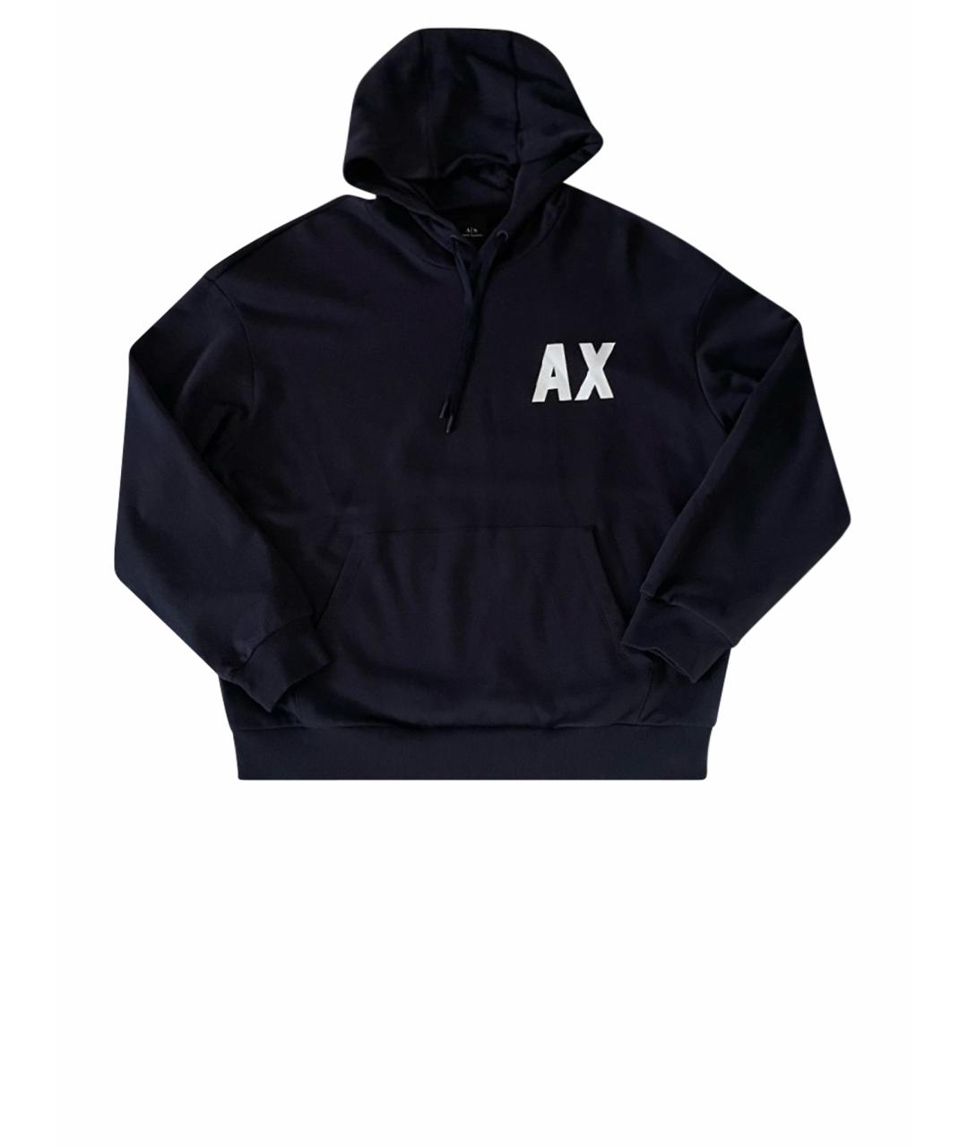 ARMANI EXCHANGE Темно-синий хлопковый спортивный костюм, фото 1