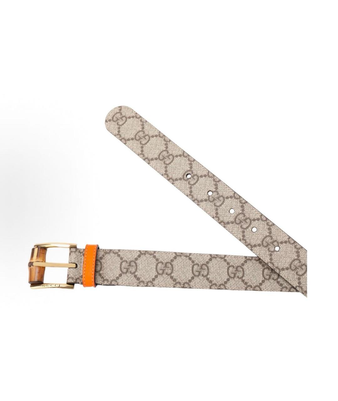 GUCCI Бежевый ремень, фото 4