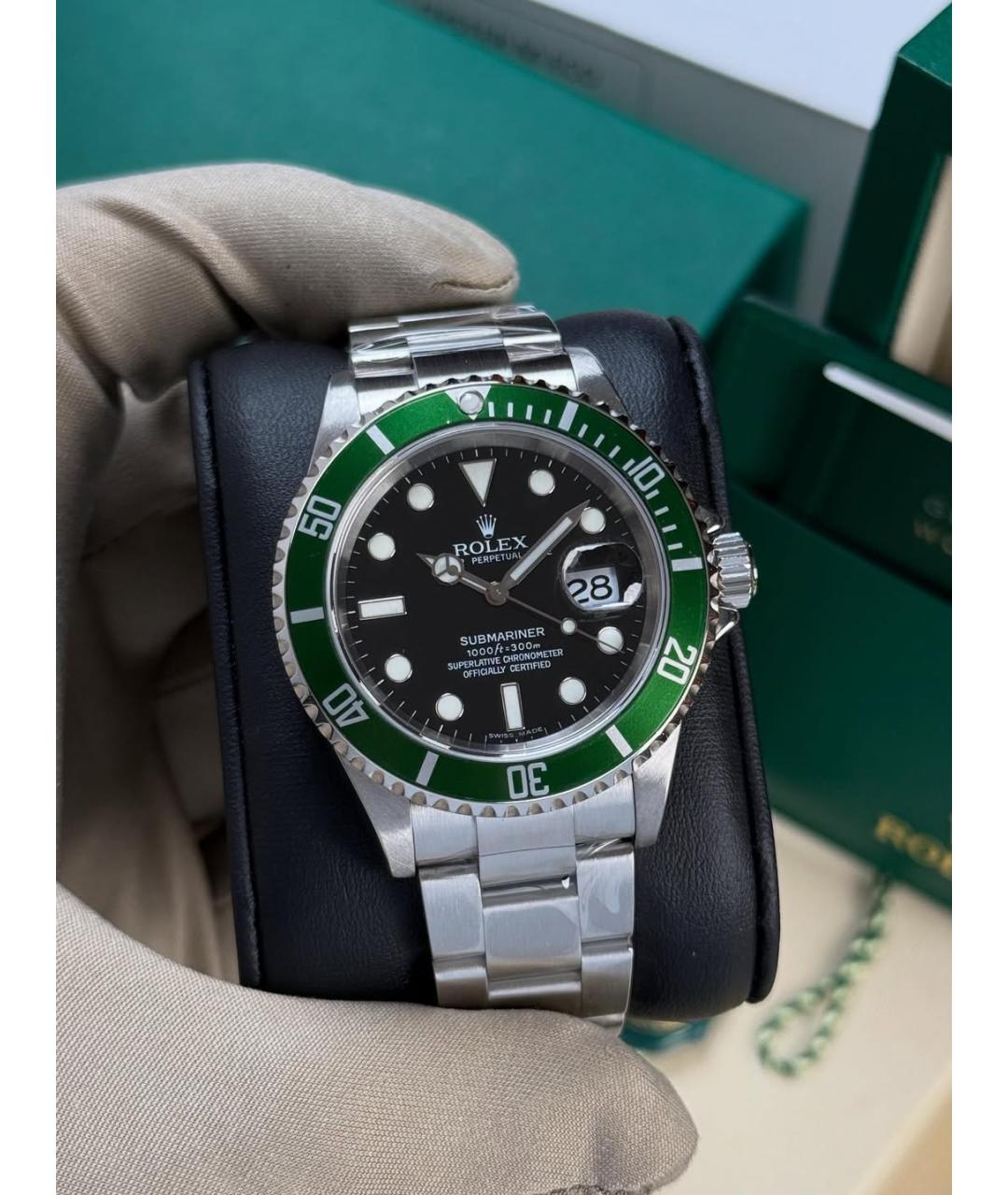 ROLEX Черные часы, фото 2