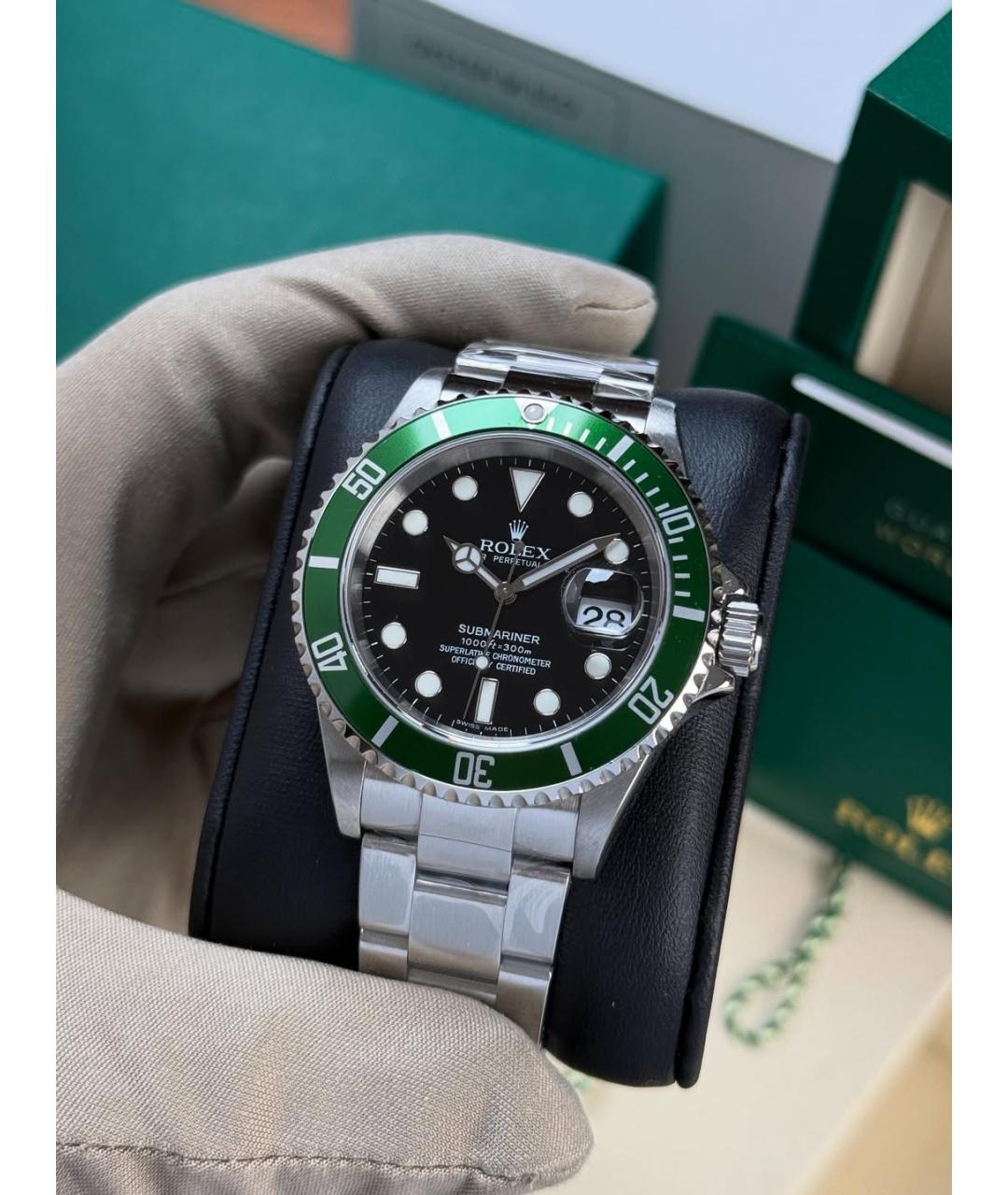 ROLEX Черные часы, фото 3