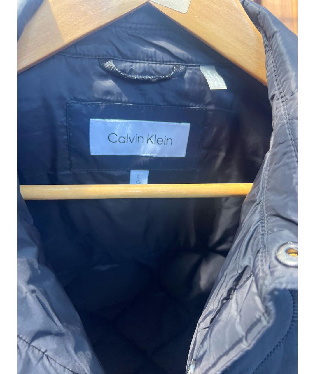 CALVIN KLEIN Черная полиэстеровая куртка, фото 3