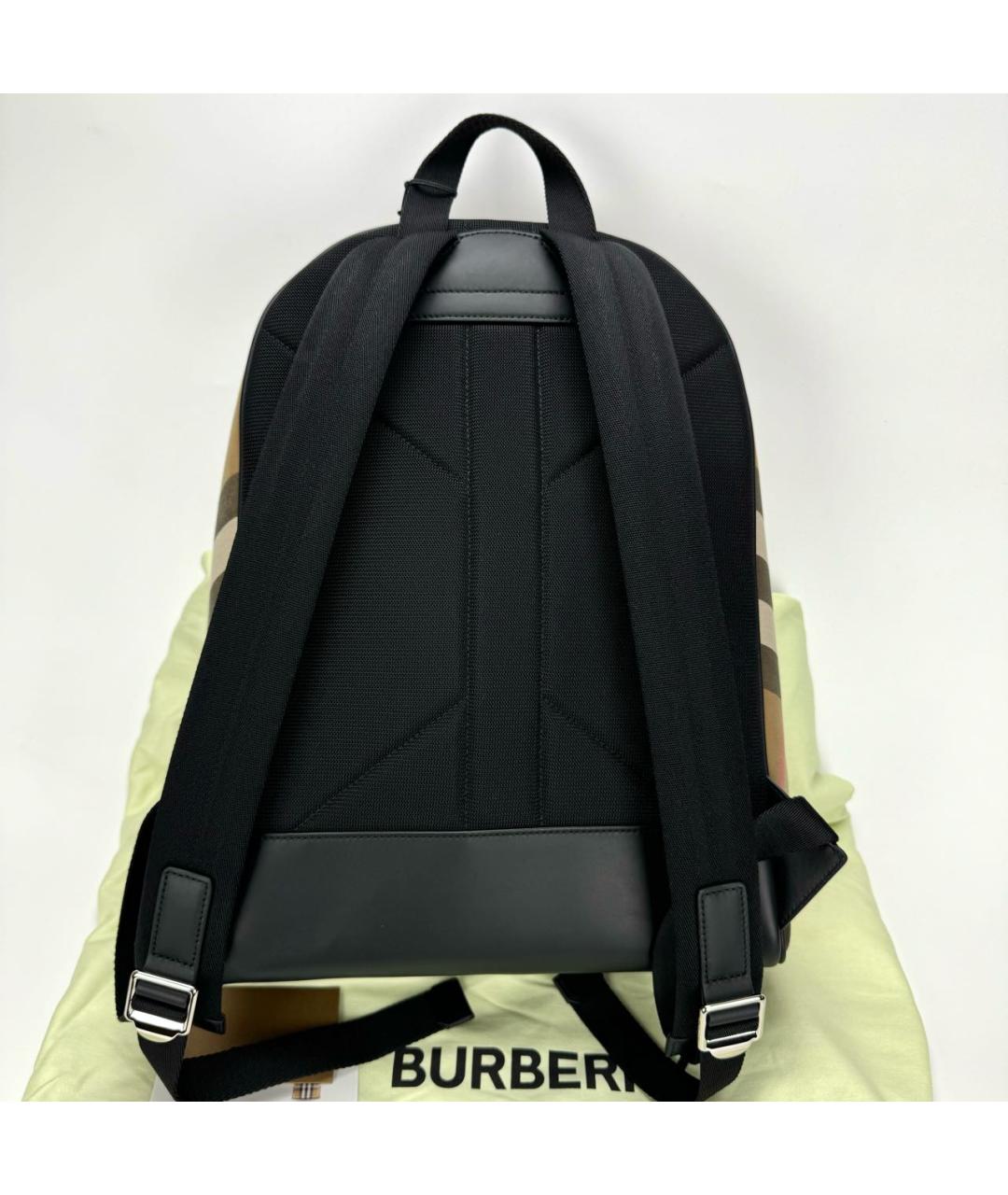 BURBERRY Бежевый тканевый рюкзак, фото 2