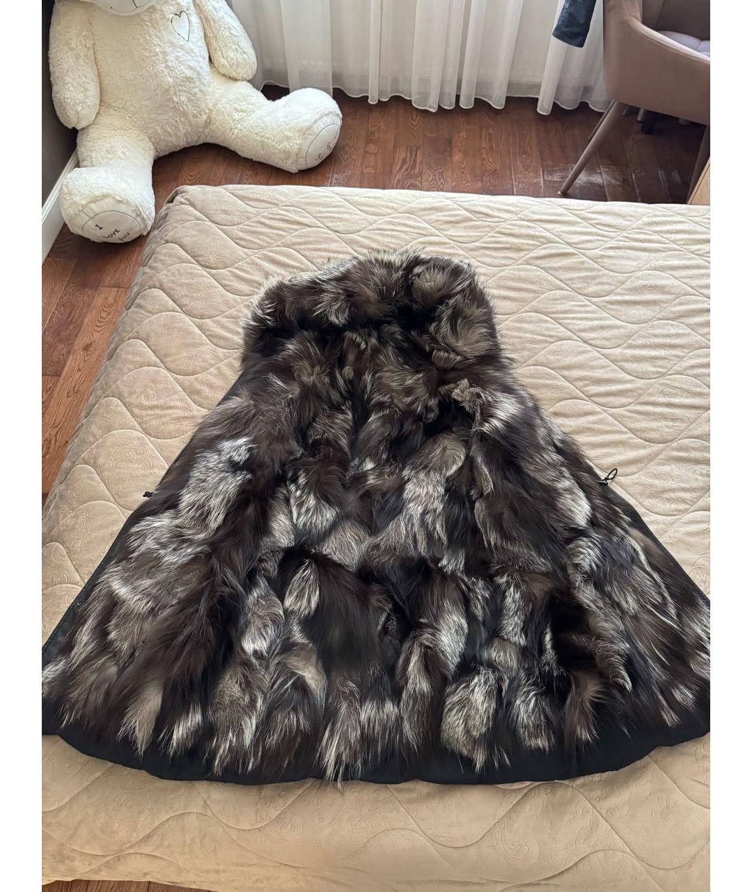 WOOLRICH Черная меховая парка, фото 2