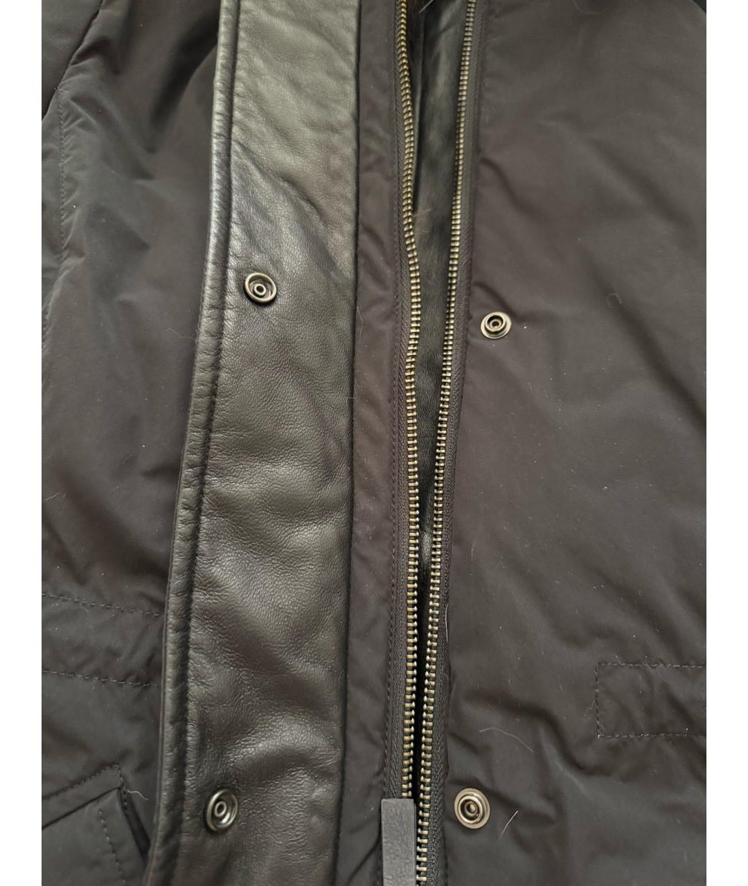 WOOLRICH Черная меховая парка, фото 6