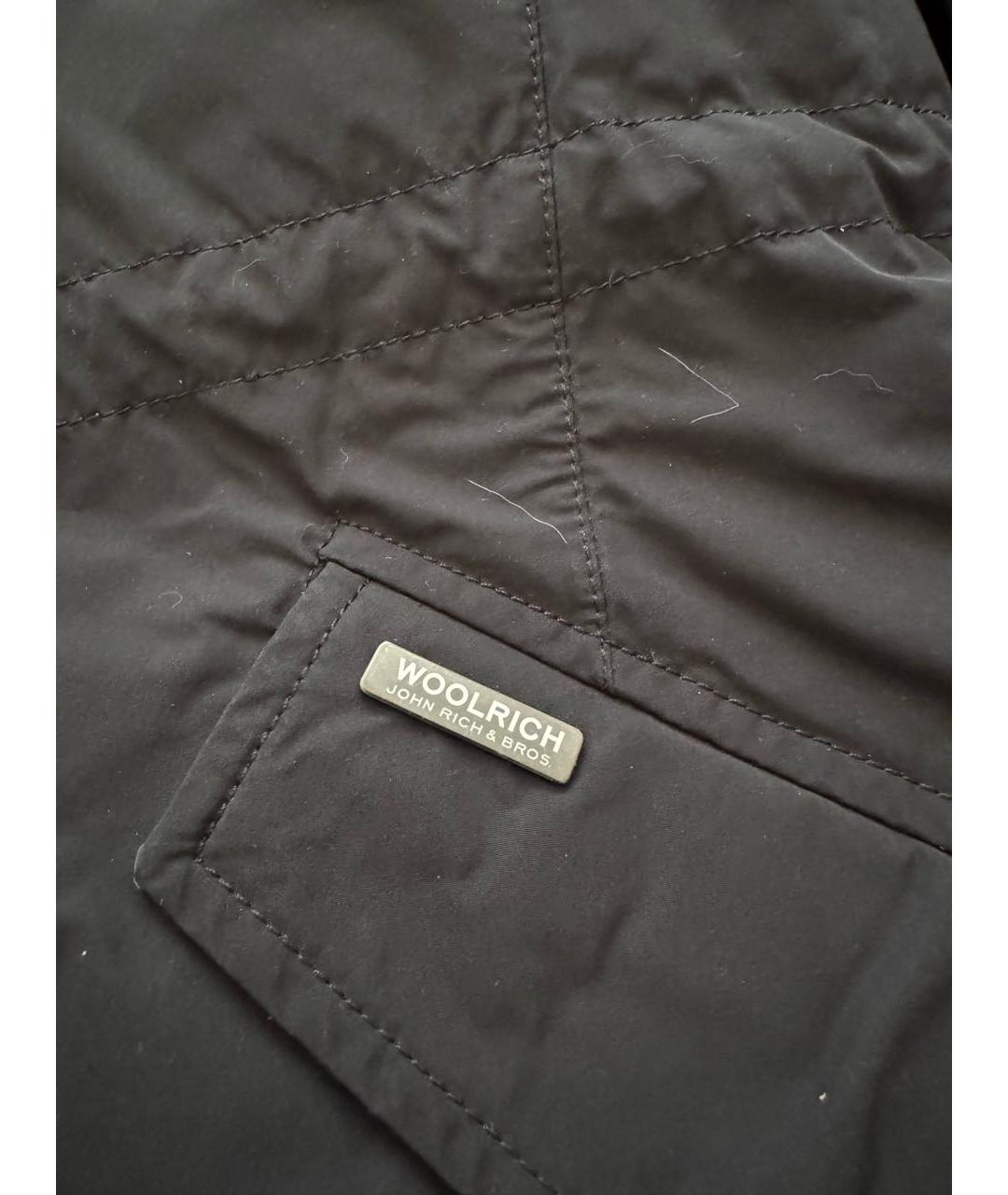 WOOLRICH Черная меховая парка, фото 3