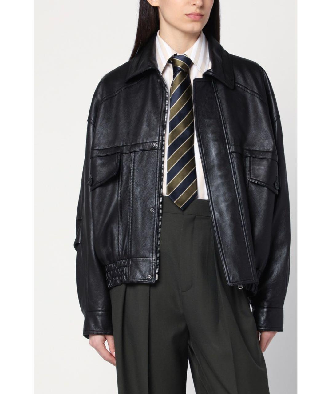 SAINT LAURENT Черная кожаная куртка, фото 7