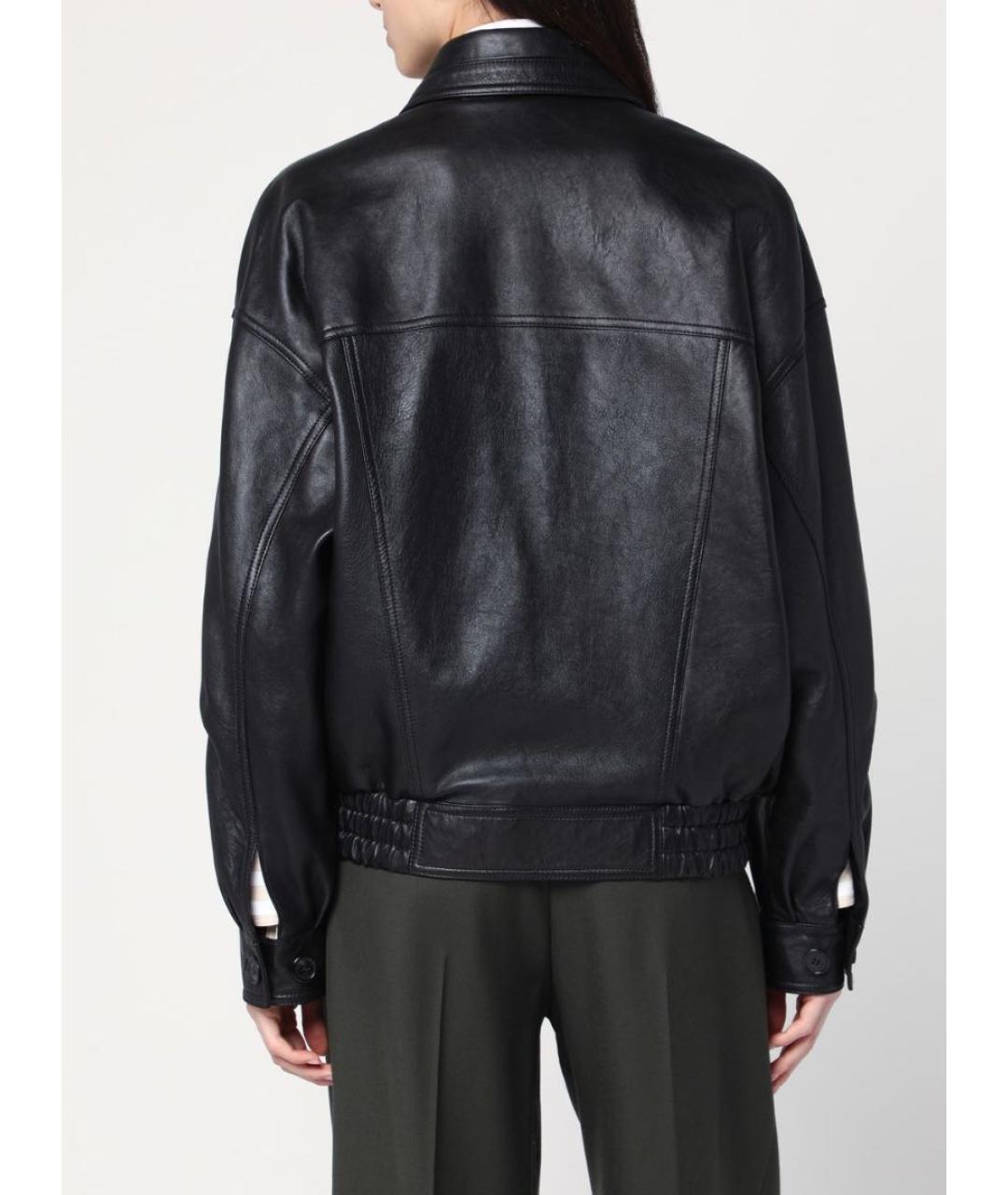 SAINT LAURENT Черная кожаная куртка, фото 8