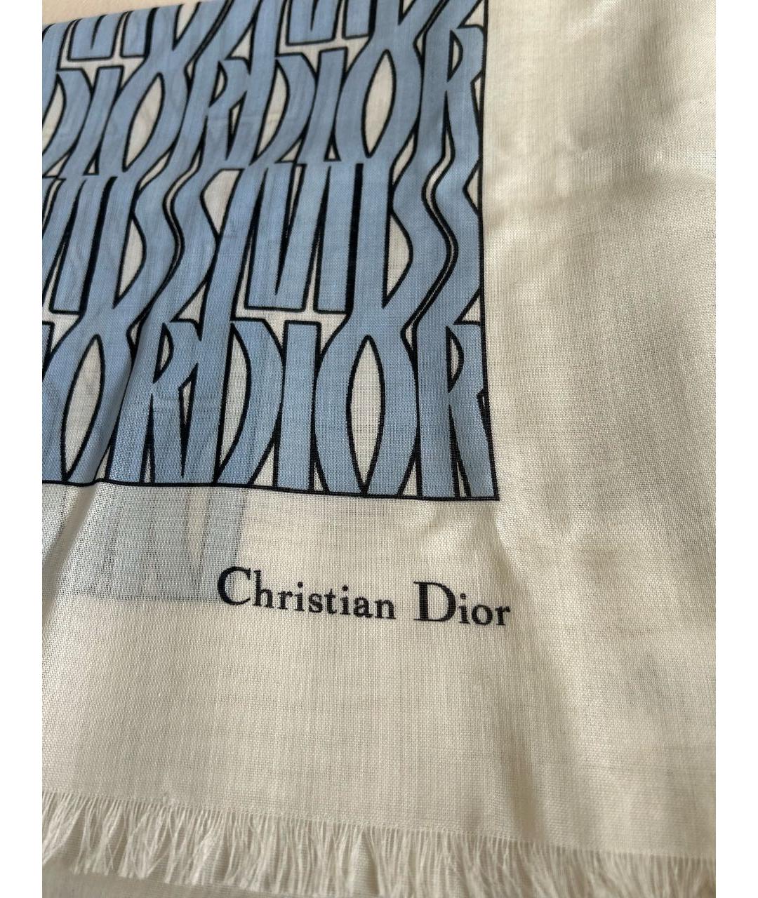 CHRISTIAN DIOR Голубой платок, фото 6