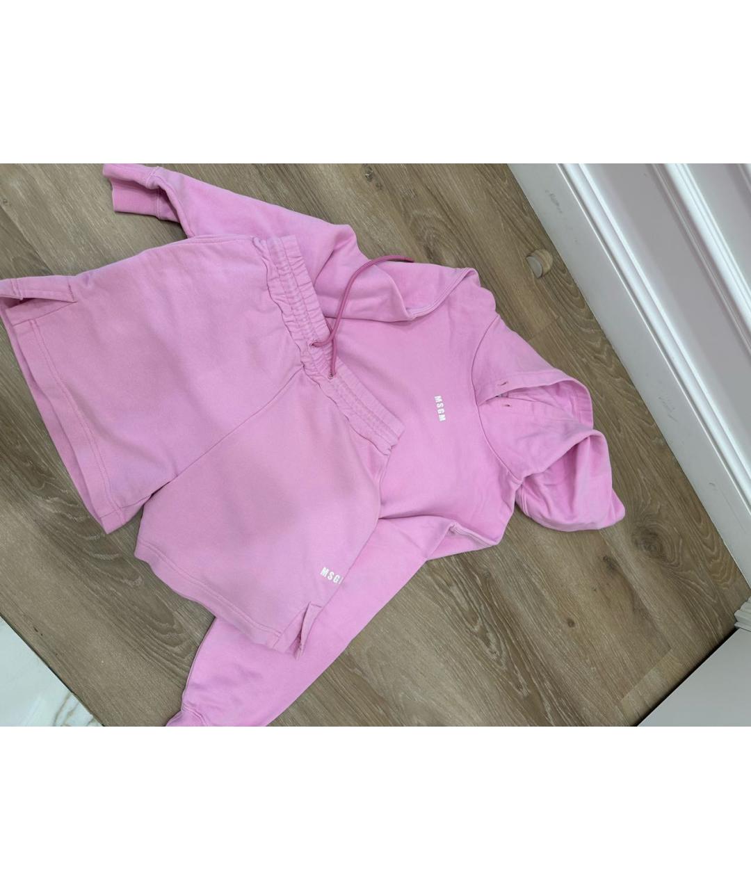MSGM Розовый хлопковый спортивные костюмы, фото 6
