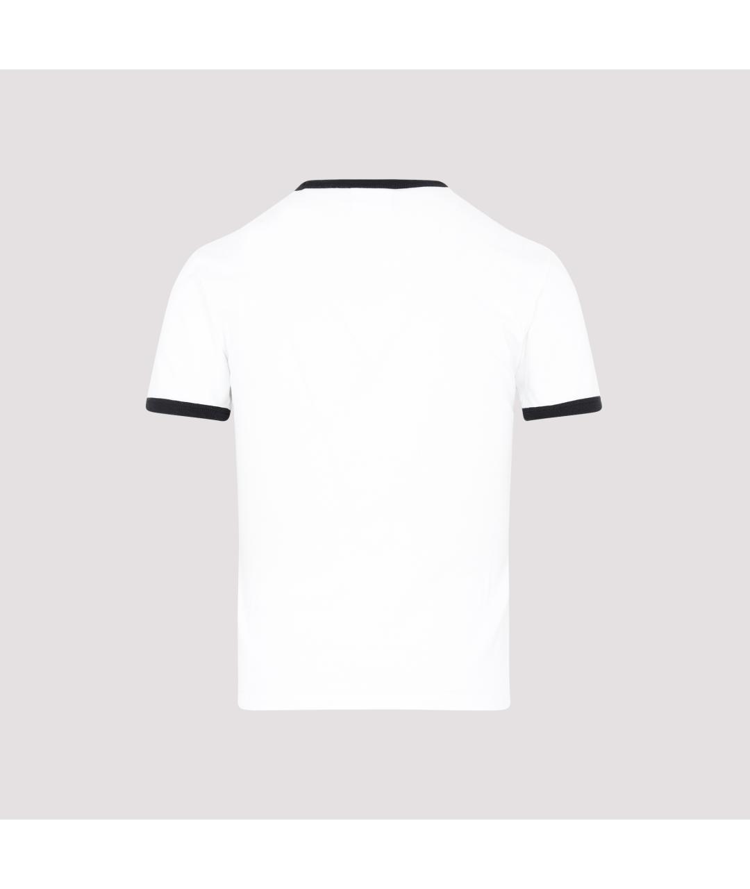 COURREGES Белая хлопковая футболка, фото 4