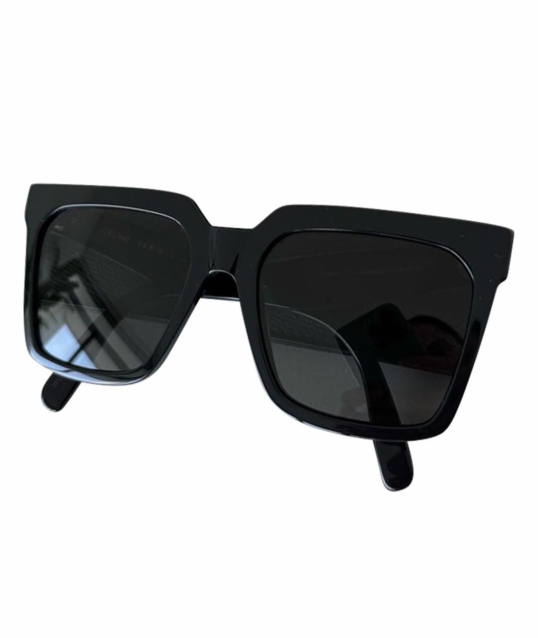 CELINE Черные пластиковые солнцезащитные очки, фото 1