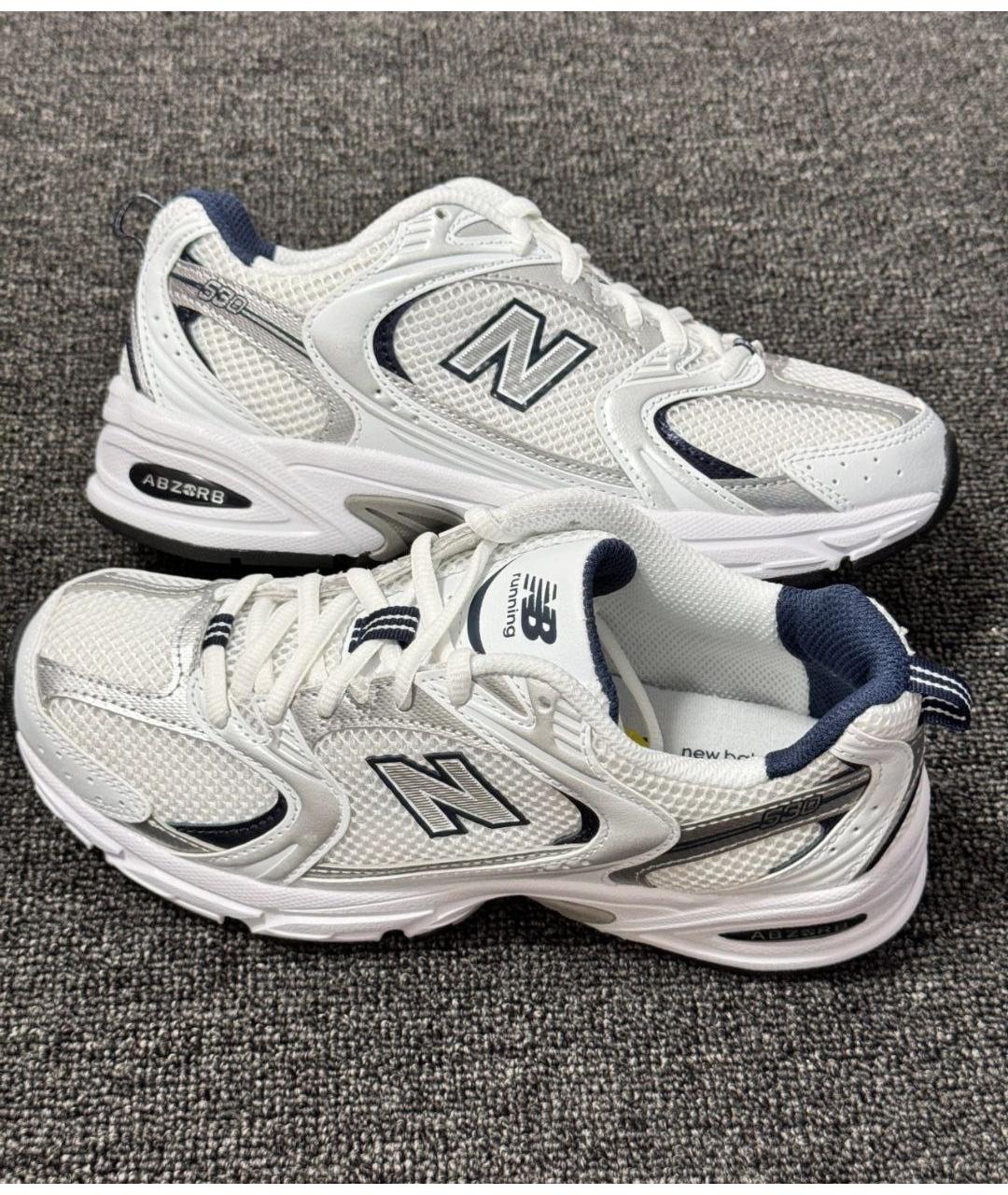 NEW BALANCE Серые неопреновые кроссовки, фото 6