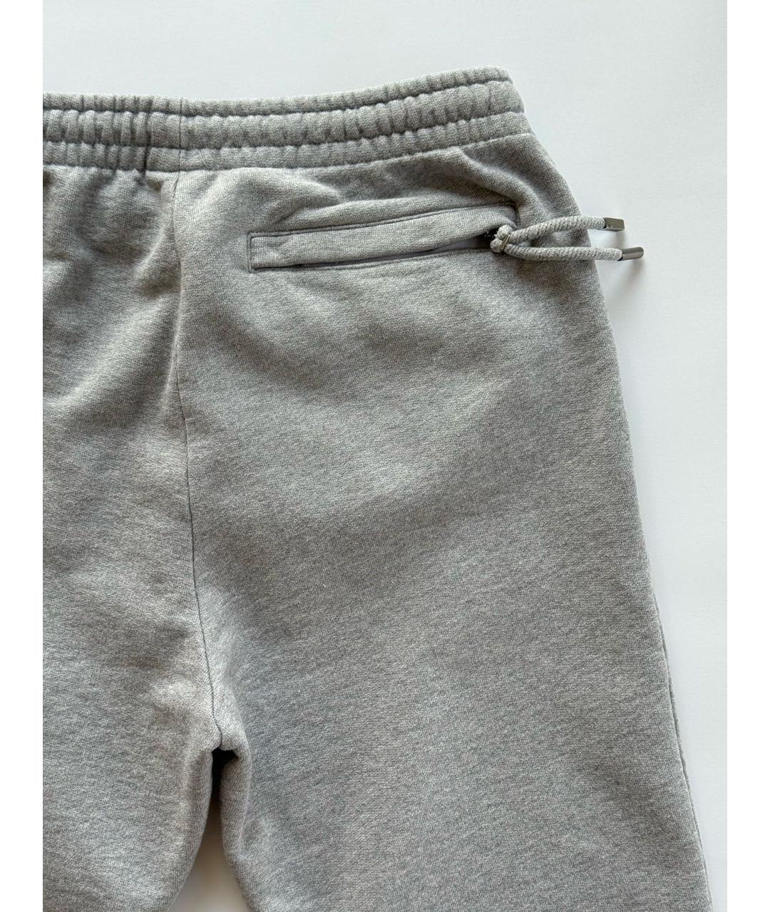 JACQUEMUS Серые хлопковые повседневные брюки, фото 3