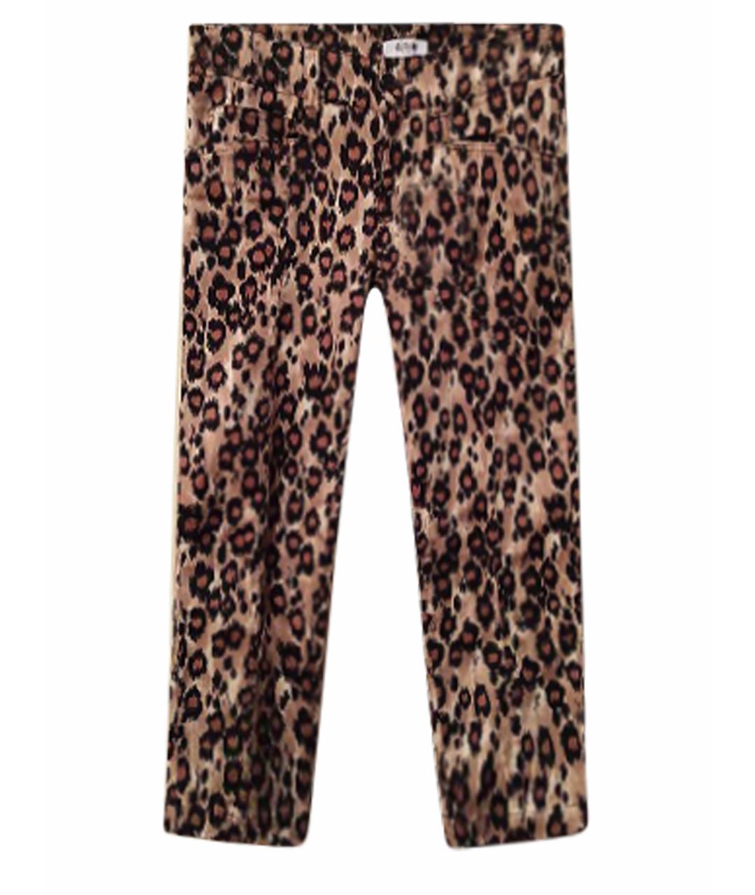 MOSCHINO Мульти хлопко-эластановые брюки узкие, фото 1