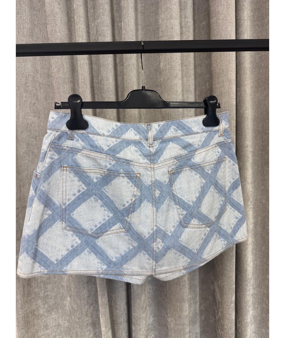 CHANEL Голубые хлопковые шорты, фото 2