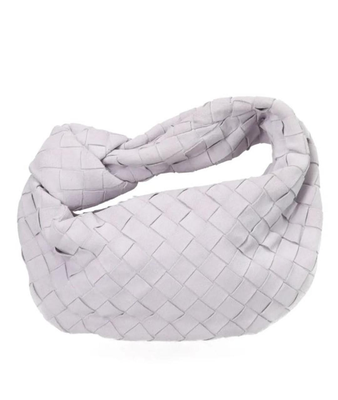 BOTTEGA VENETA Фиолетовая замшевая сумка с короткими ручками, фото 9