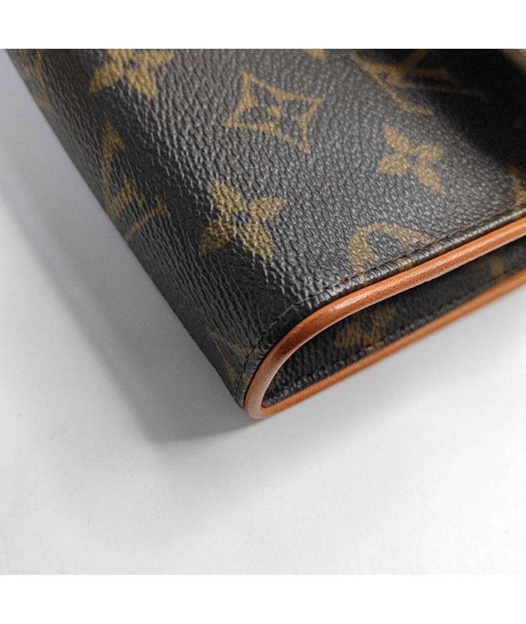LOUIS VUITTON Коричневая поясная сумка, фото 8