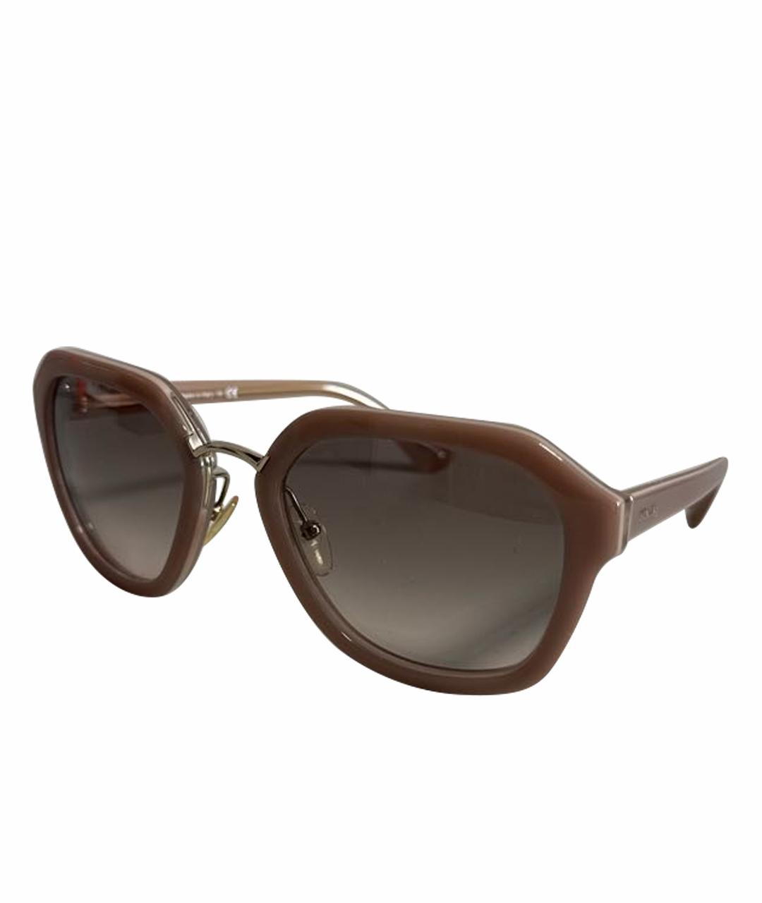 PRADA Розовые пластиковые солнцезащитные очки, фото 1