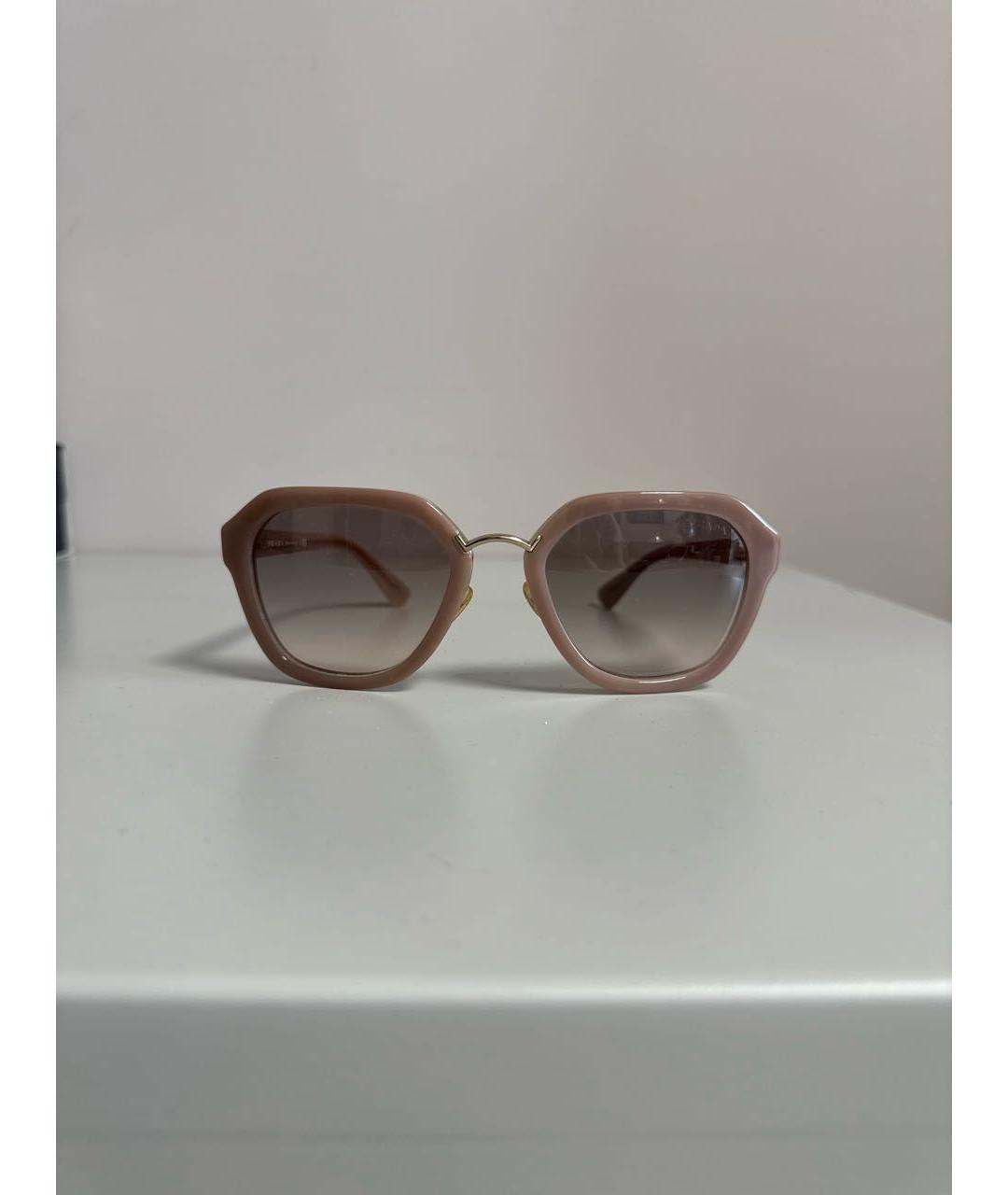 PRADA Розовые пластиковые солнцезащитные очки, фото 2