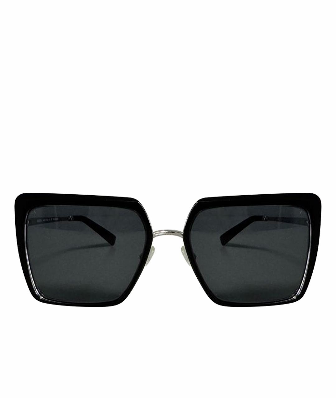 PRADA Черные металлические солнцезащитные очки, фото 1