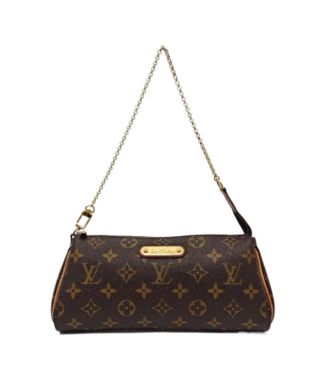 LOUIS VUITTON Коричневая кожаная сумка через плечо, фото 1