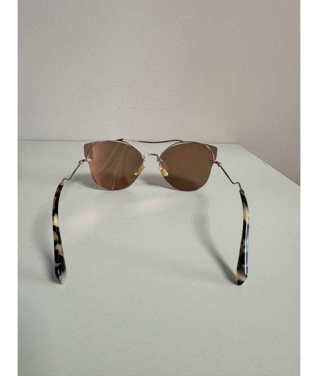 MIU MIU Мульти металлические солнцезащитные очки, фото 3