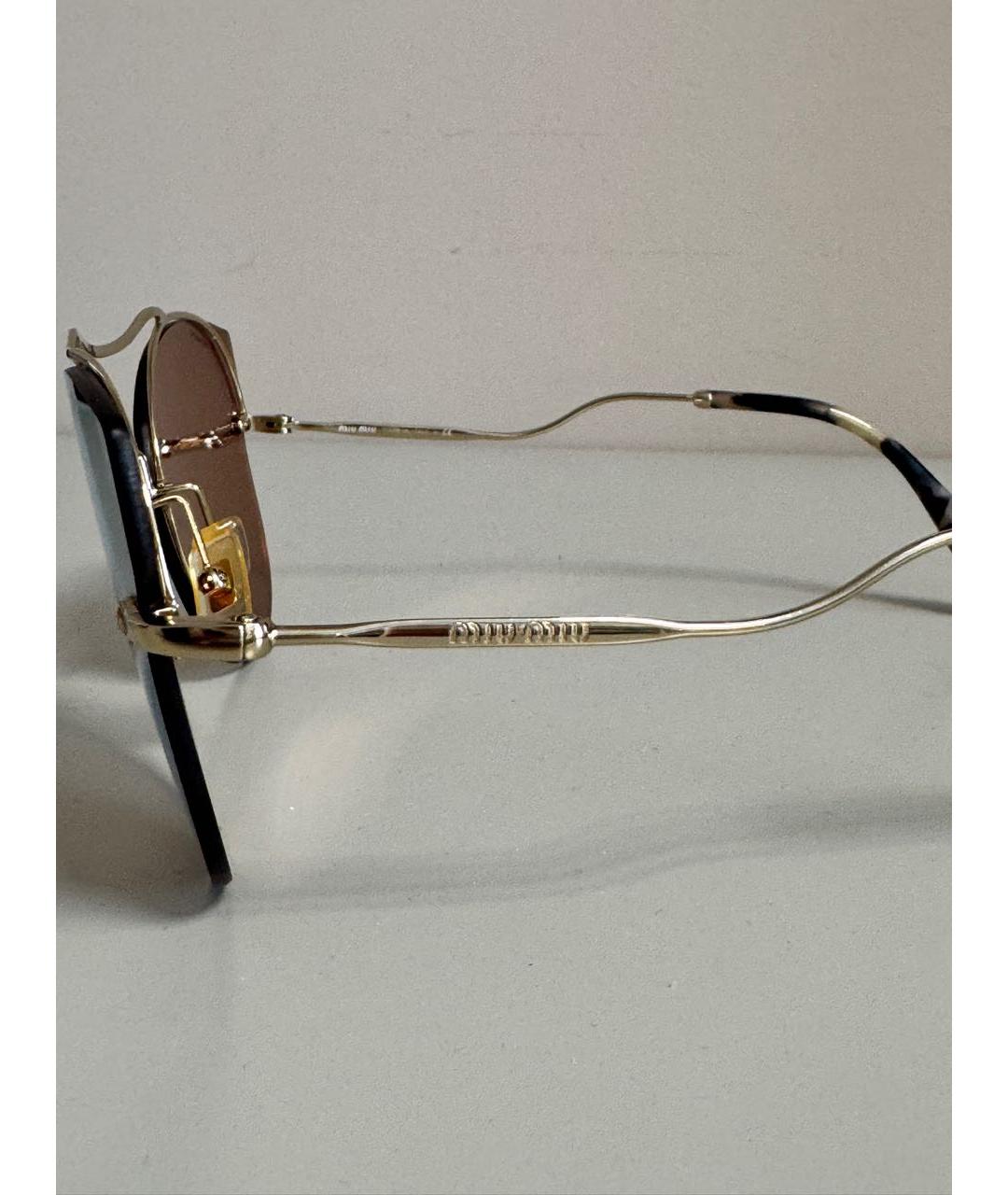 MIU MIU Мульти металлические солнцезащитные очки, фото 5