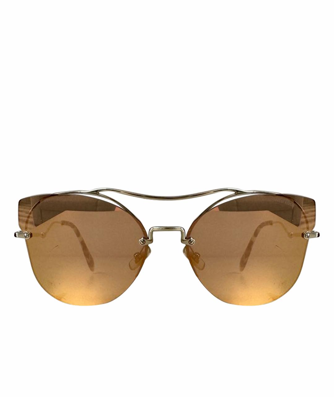 MIU MIU Мульти металлические солнцезащитные очки, фото 1