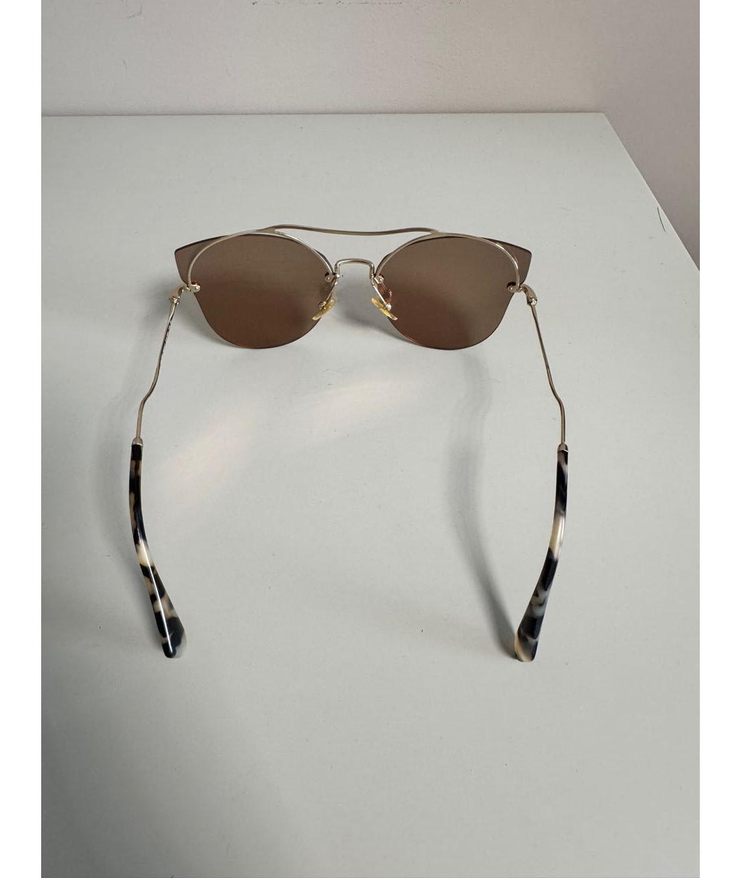 MIU MIU Мульти металлические солнцезащитные очки, фото 4