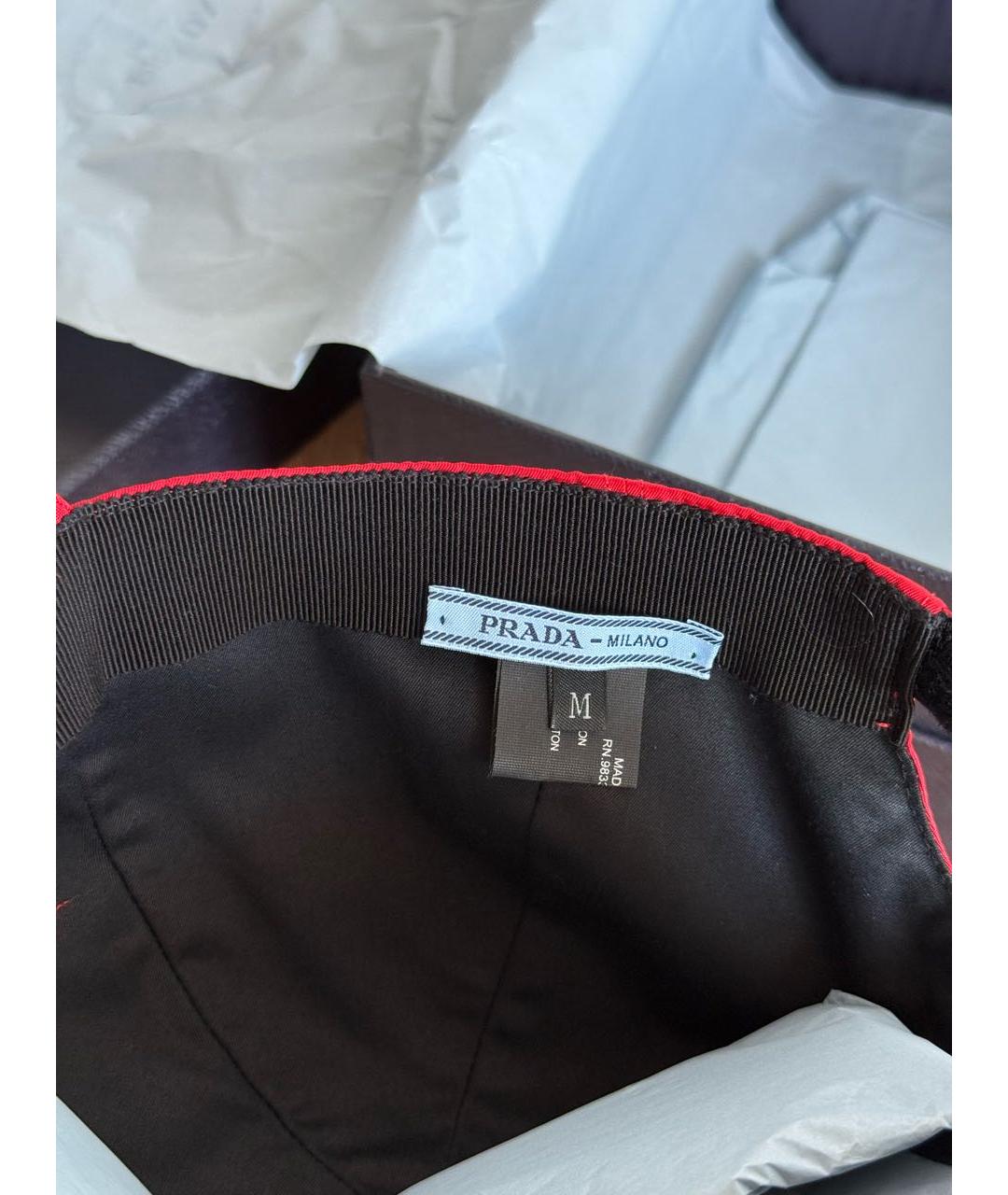 PRADA Красная синтетическая кепка/бейсболка, фото 3