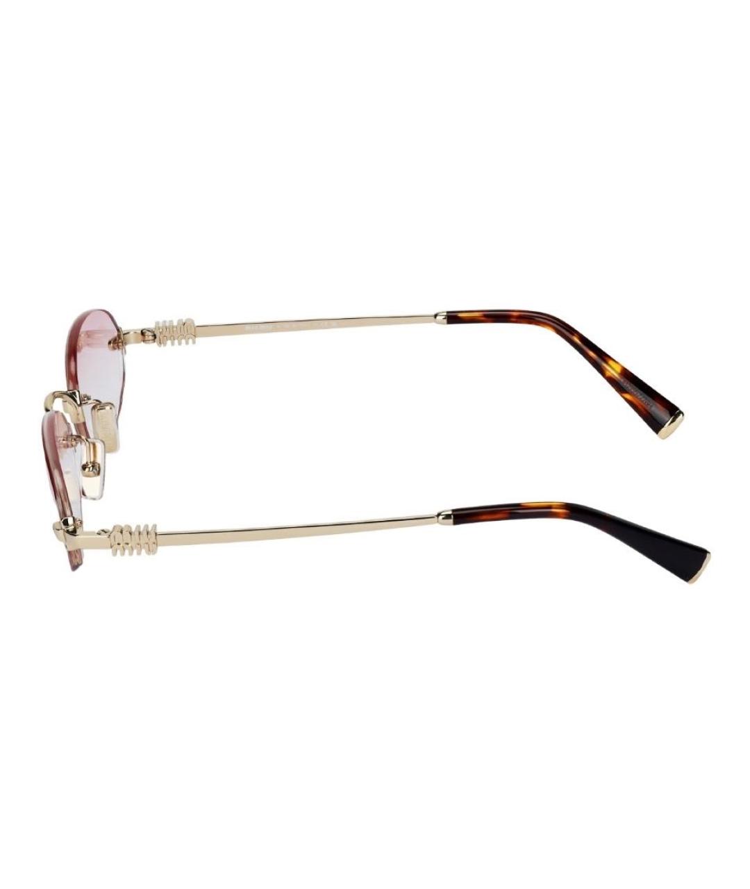 MIU MIU Металлические солнцезащитные очки, фото 3