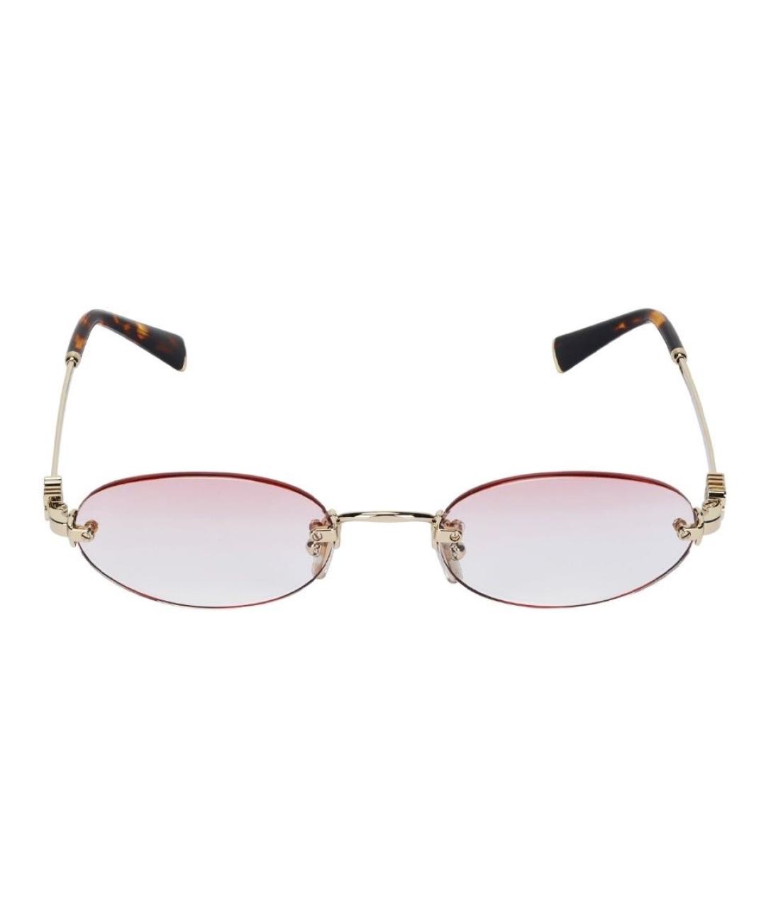 MIU MIU Металлические солнцезащитные очки, фото 2