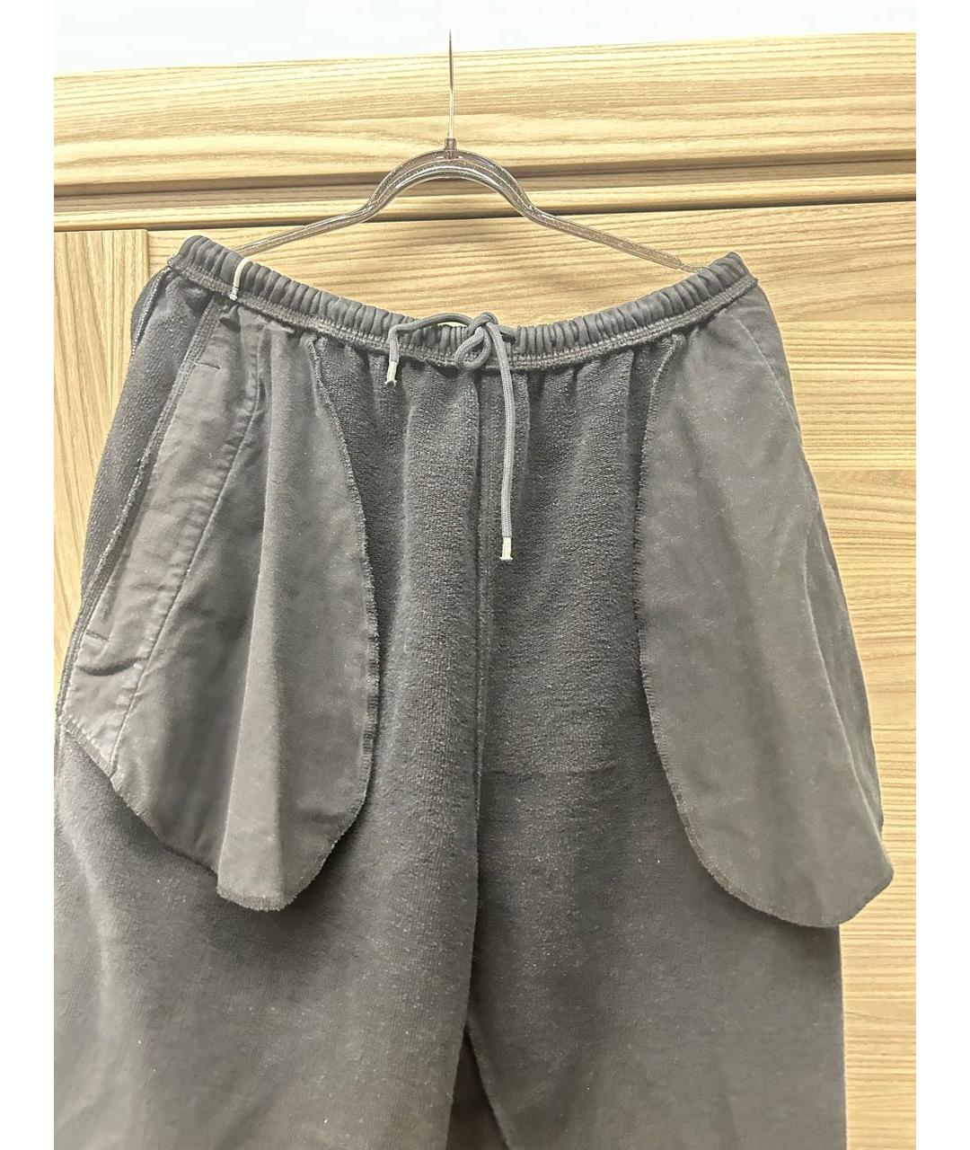 BALENCIAGA Черные хлопковые повседневные брюки, фото 3